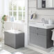 Möbelfolie in grau & silber für Badezimmermöbel