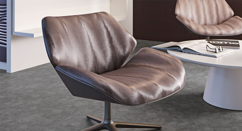 Artificial leather by skai<sup>®</sup> in metallic Artificial leather from skai<sup>®</sup> in metallic for seat cushions