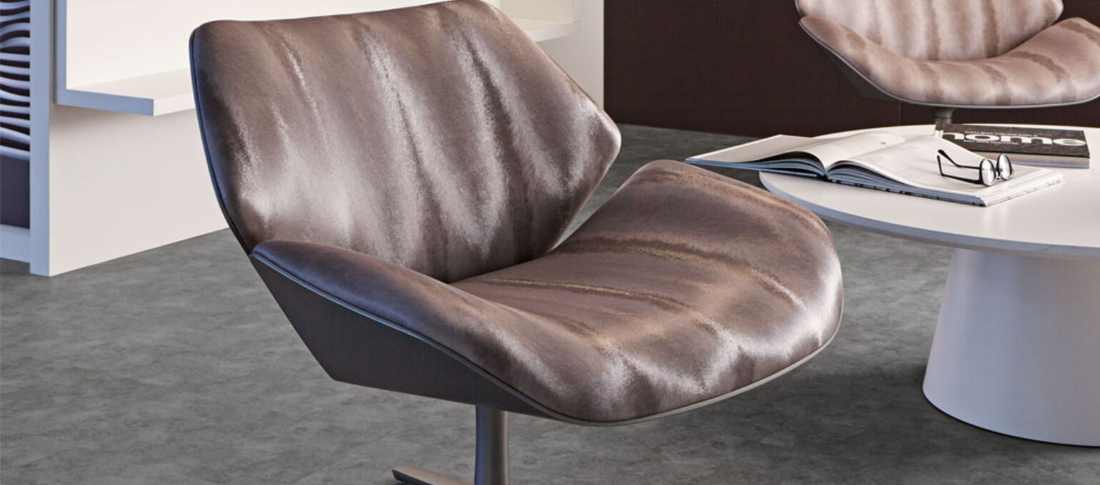 Artificial leather by skai® in metallic Artificial leather from skai® in metallic for seat cushions