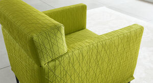 Artificial leather from skai® in green & olive for upholstered furniture