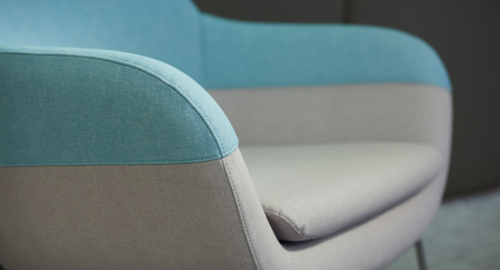  Cuir artificiel de skai® en bleu et turquoise pour meubles rembourrés