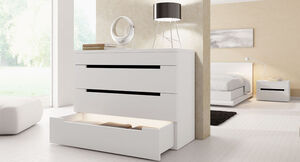 Papel para muebles en blanco y beige claro para muebles de dormitorio