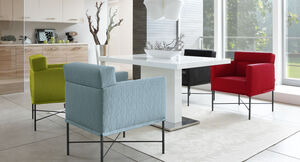 Artificial leather from skai® in blue & turquoise for seat upholstery