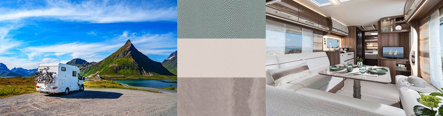 High-quality skai<sup>®</sup> Upholstery Fabrics for Mobile Homes and Caravans