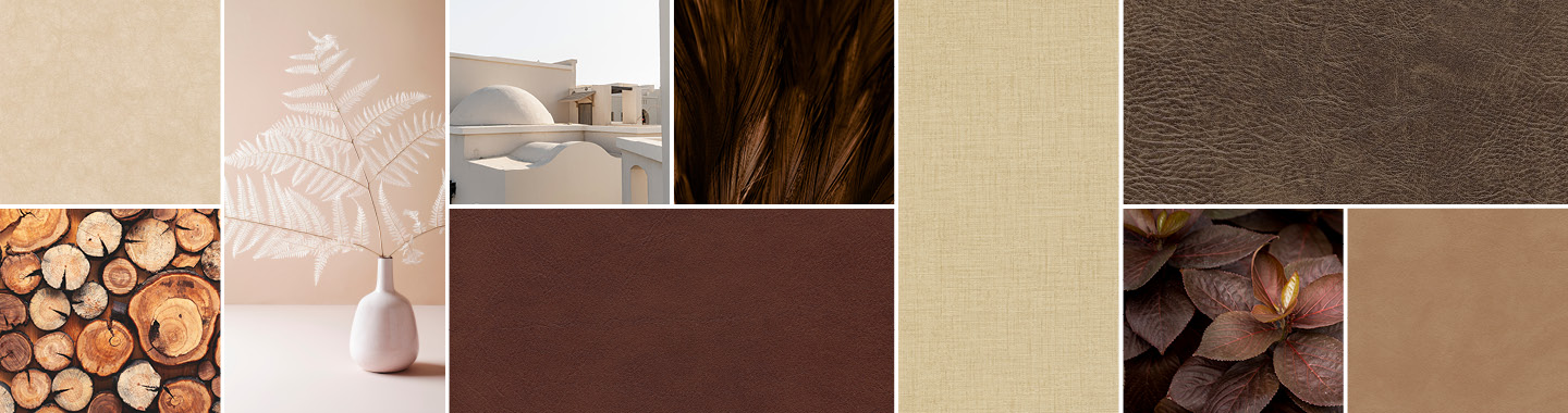 skai® Faux Leather beige & brown