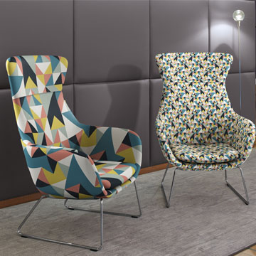 Artificial leather printed with an individual pattern for upholstered furniture